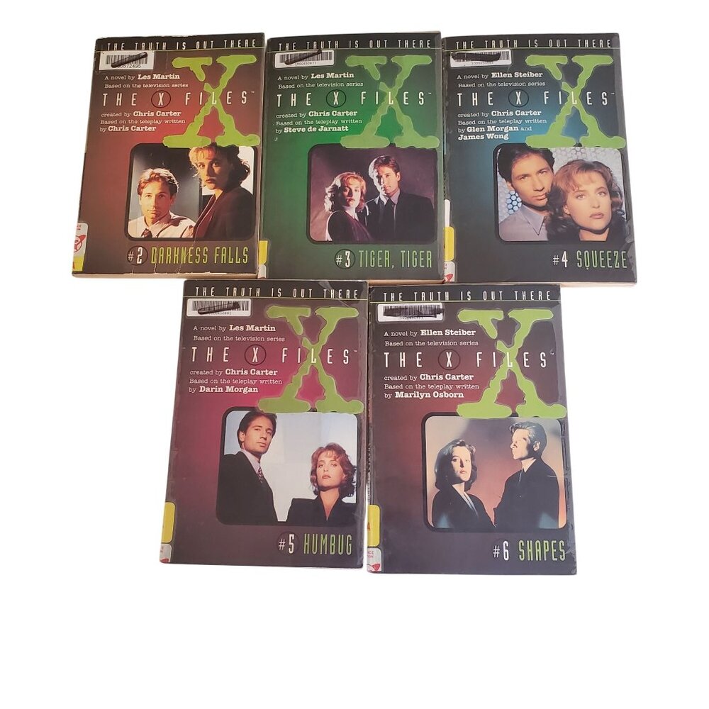 X Files‎ Book Lot Youth Young Adult Fiction 1990s 2 thru 6 Les Martin